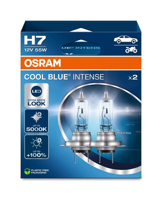 2 AMPOULES COOL BLUE INTENSE H7 12V ECO PACKAGING