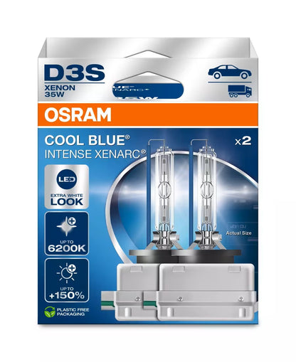 AMPOULES D3S X 2 COOL BLUE INTENSE XENARC NEXT GEN OSRAM