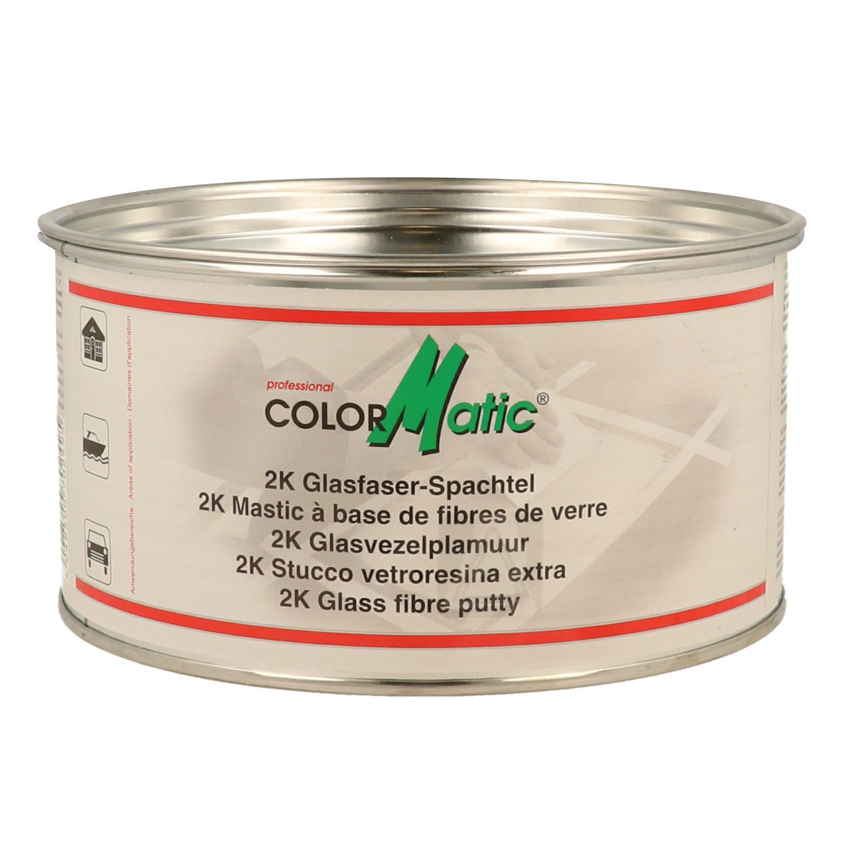MASTIC FIBRE DE VERRE 2K 1,6KG COLORMATIC