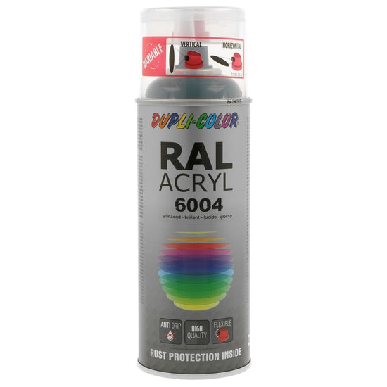 PEINTURE ACRYL RAL 6004 BLEU VERT BR 400 ML DUPLI COLOR