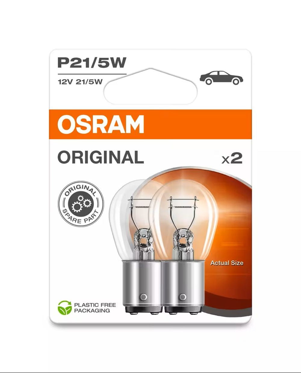 AMPOULES OSRAM ORIGINAL P21/5W X2 12V ECO PACKAGING