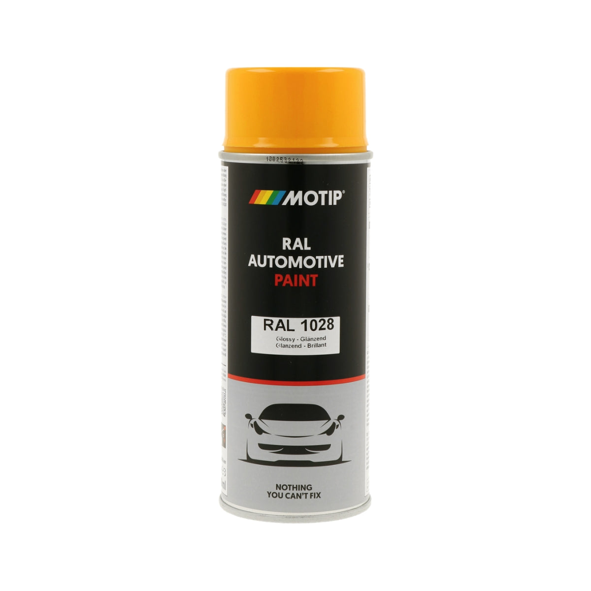 MOTIP Peinture automobile RAL 1028, finition ultra brillante, aérosol 400 ml | 880123