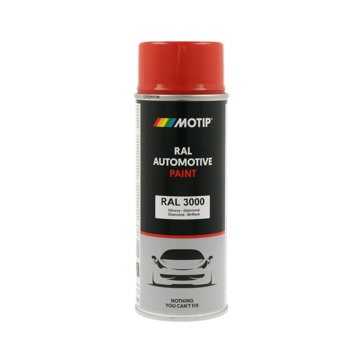 MOTIP Peinture automobile RAL 3000, finition ultra brillante, aérosol 400 ml | 880128
