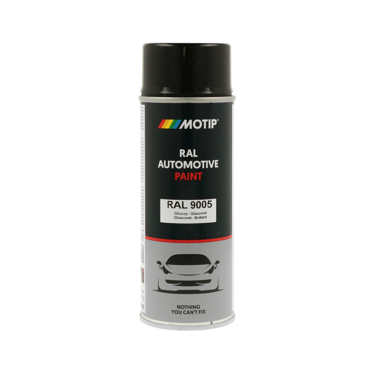 MOTIP Peinture automobile RAL 9005, finition ultra brillante, aérosol 400 ml | 880159
