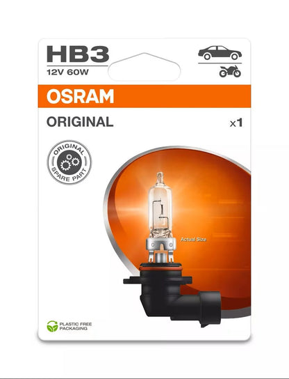 AMPOULE OSRAM ORIGINAL HB3 X1 12V ECO PACKAGING