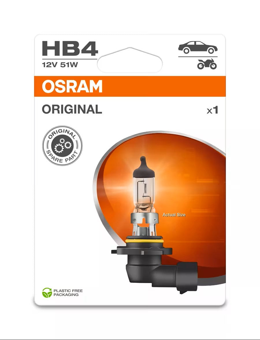 AMPOULE OSRAM ORIGINAL HB4 X1 12V ECO PACKAGING
