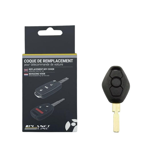 COQUE CLE ADAPTABLE POUR BMW 3 BOUTONS LAME FRAISEE KEYSKAR