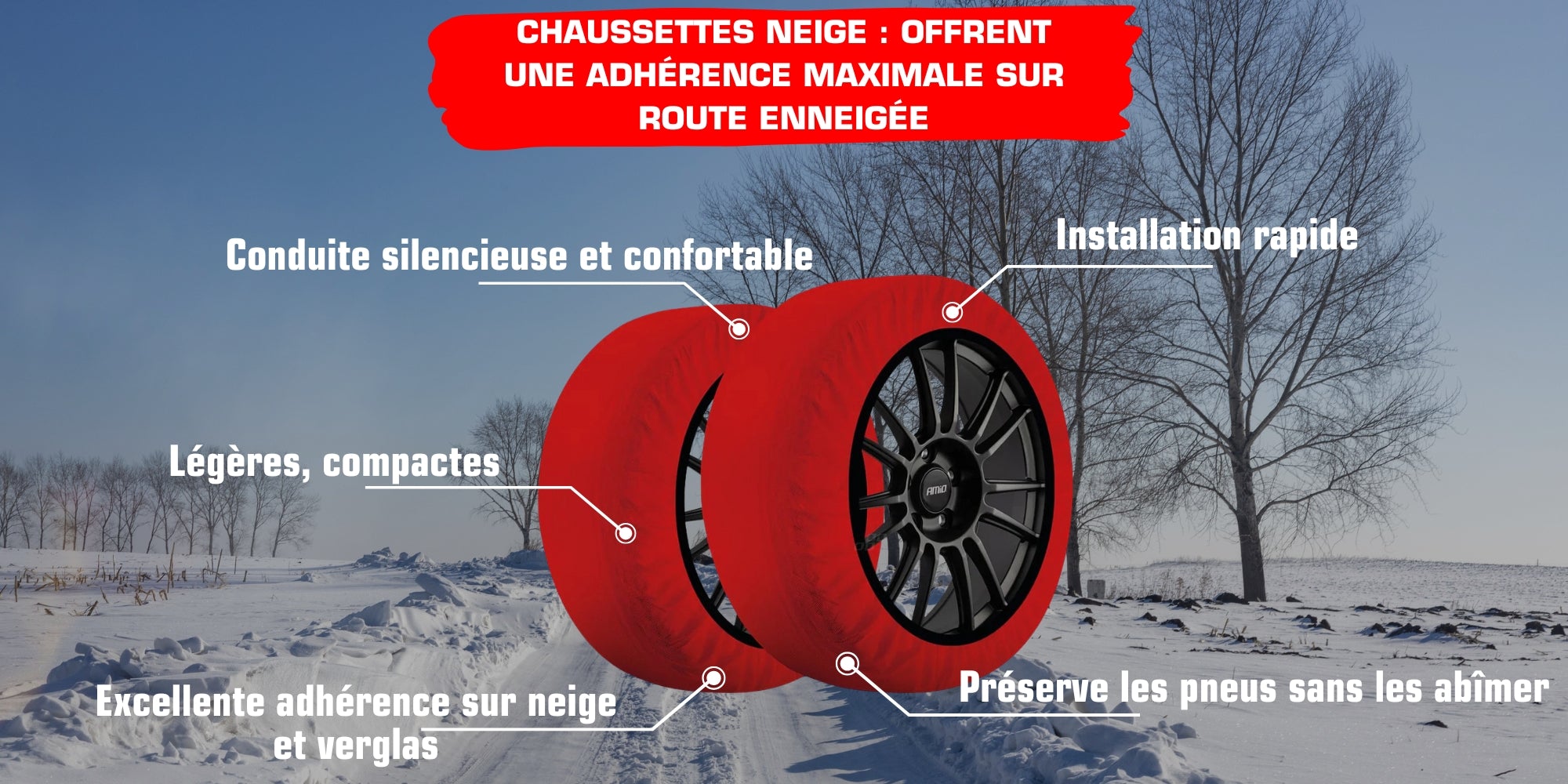 Sécurité garantie sur routes enneigées