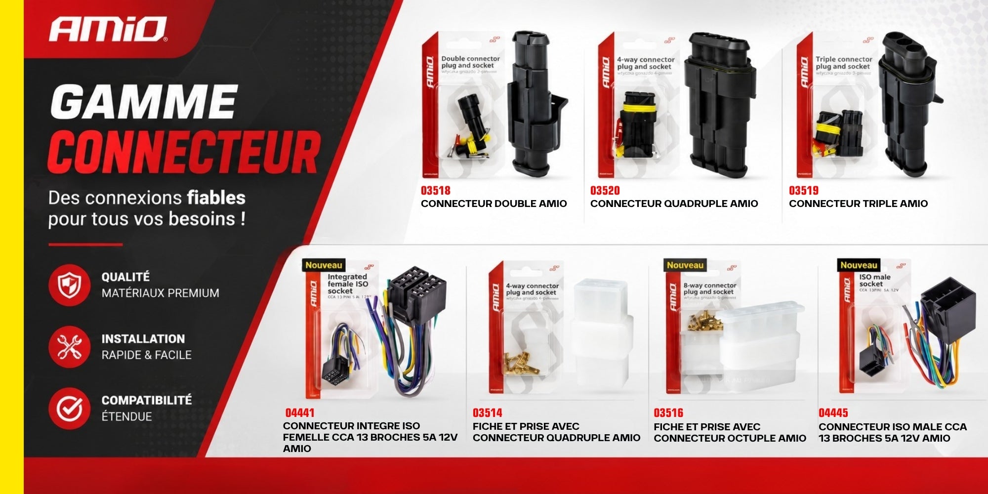 Gamme Connecteurs AMiO