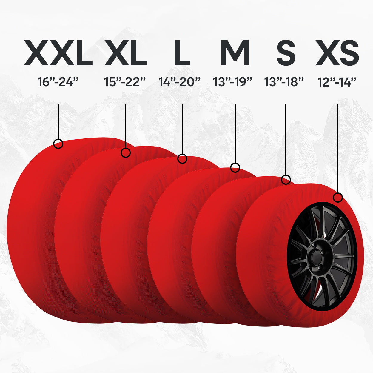 CHAUSSETTES NEIGE TEXTILE (X2) TAILLE M AMIO