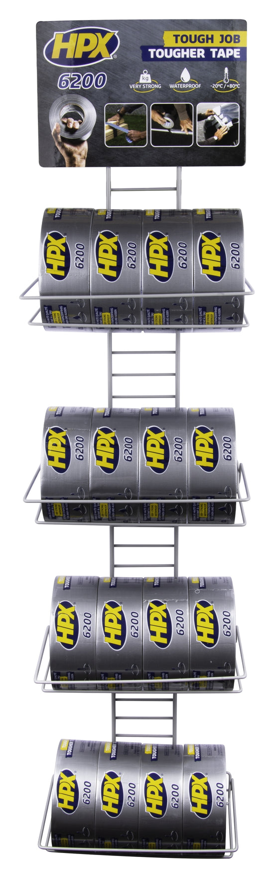 PRÉSENTOIR MÉTALLIQUE CROSS SELLING RUBAN TOILE ADHÉSIF 16 X CS5025 HPX