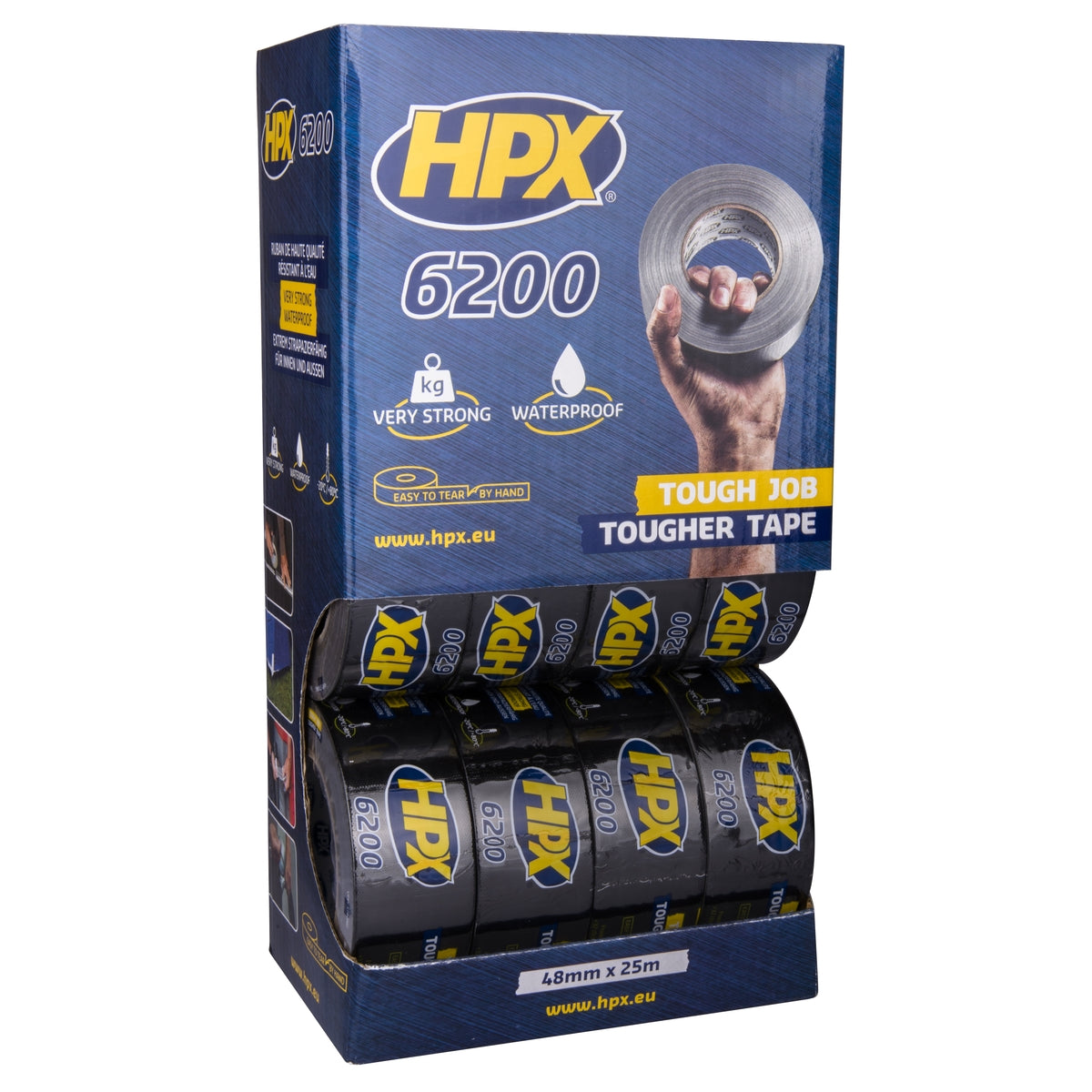 PRÉSENTOIR DE COMPTOIR RUBAN TOILE ADHÉSIF 12 X CB5025 HPX