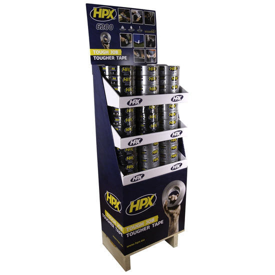 PRÉSENTOIR DE SOL RUBAN TOILE ADHÉSIF 36 X CB5025 + 36 X CS5025 HPX