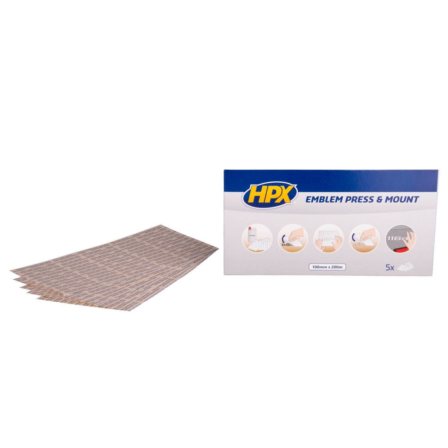 BANDES ADHÉSIVES - TRANSPARENT 100MM X 200MM HPX