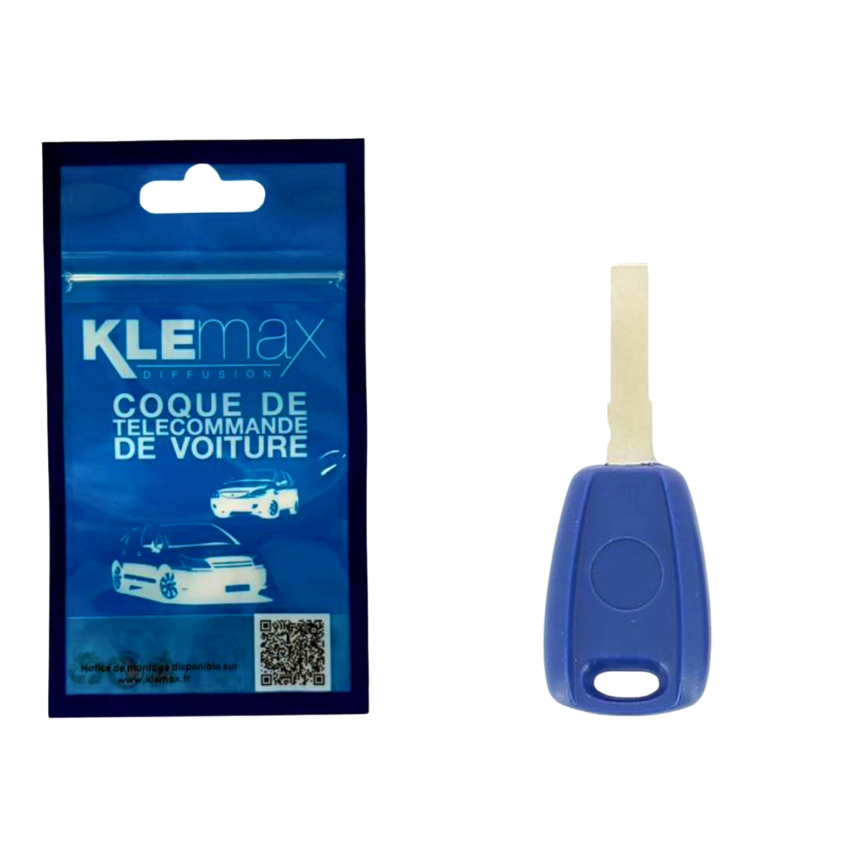 COQUE CLE ADAPTABLE FIAT 1 BOUTON LAME FRAISEE FIXE 7MM