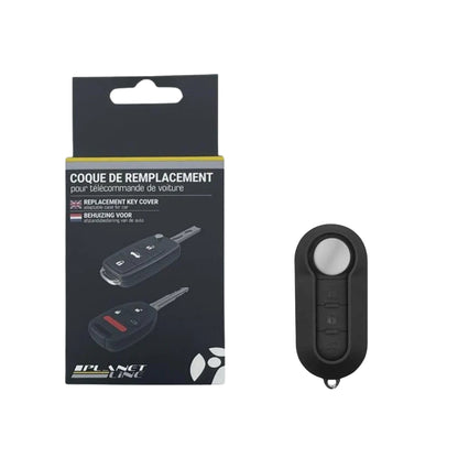 COQUE CLE ADAPTABLE POUR FIAT 3 BOUTONS LAME FRAISEE KEYSKAR