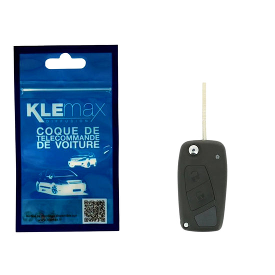 COQUE CLE ADAPTABLE FIAT 3 BOUTONS LAME FRAISEE RETRACTABLE 8MM
