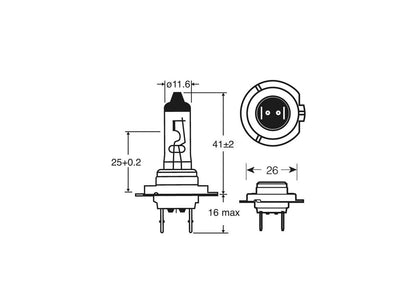 1 AMPOULE 12V H7 55W PX26D 55W (BLISTER DE 1) RING