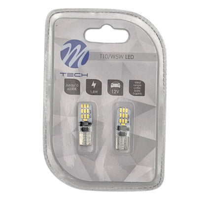 AMPOULES LED X 2 CANBUS - W5W/ T10 1,8W 6000K