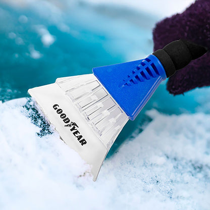 GRATTE-GIVRE MANCHE ERGONOMIQUE AVEC MOUSSE GOODYEAR