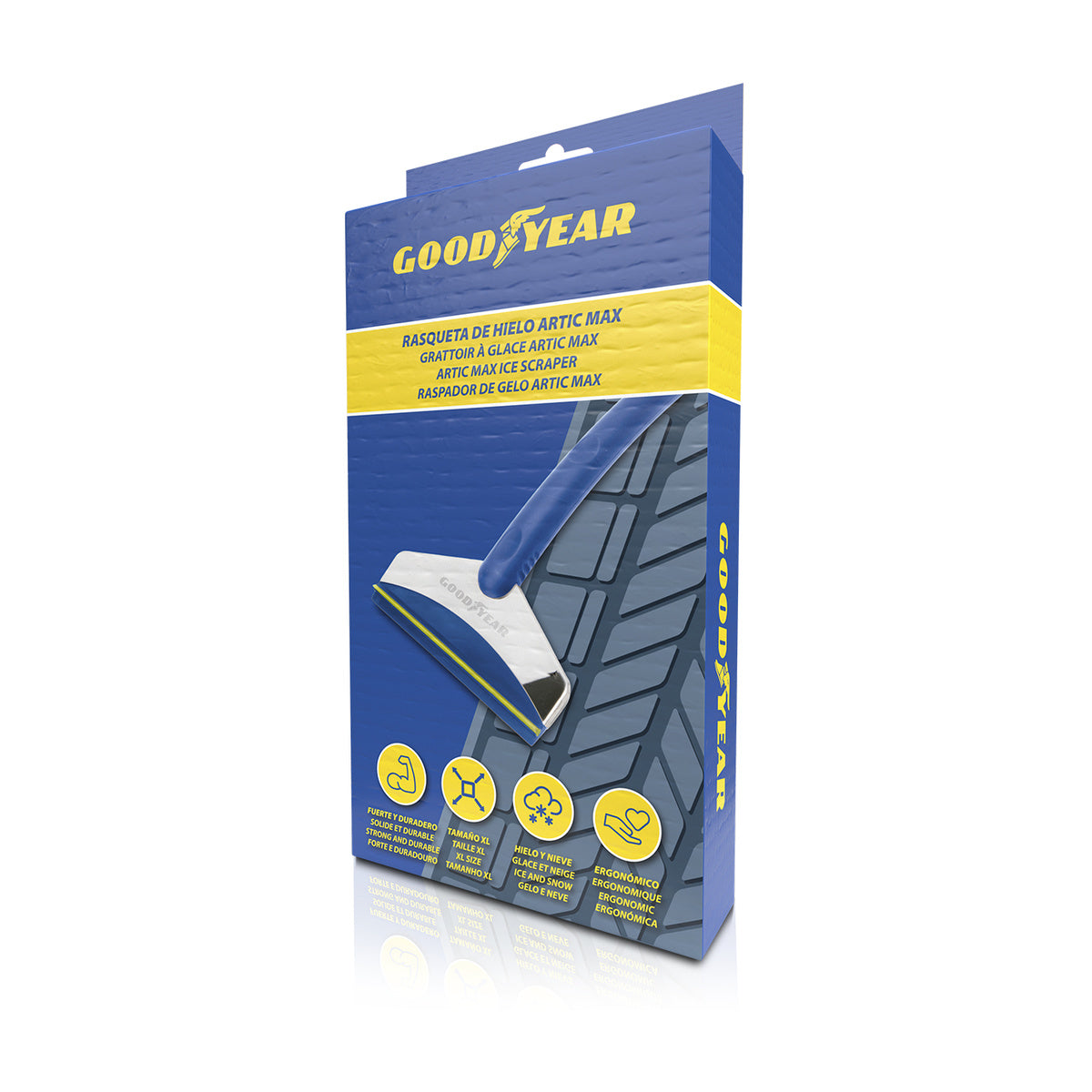 GRATTE-GIVRE EN ABS + ACIER INOXYDABLE 345 MM GOODYEAR