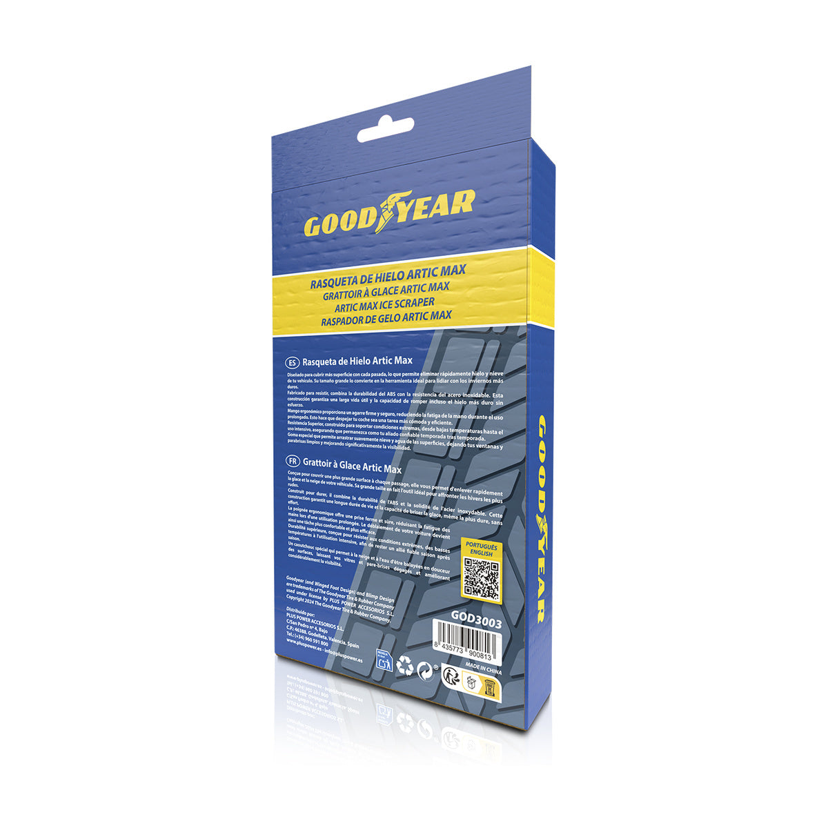 GRATTE-GIVRE EN ABS + ACIER INOXYDABLE 345 MM GOODYEAR