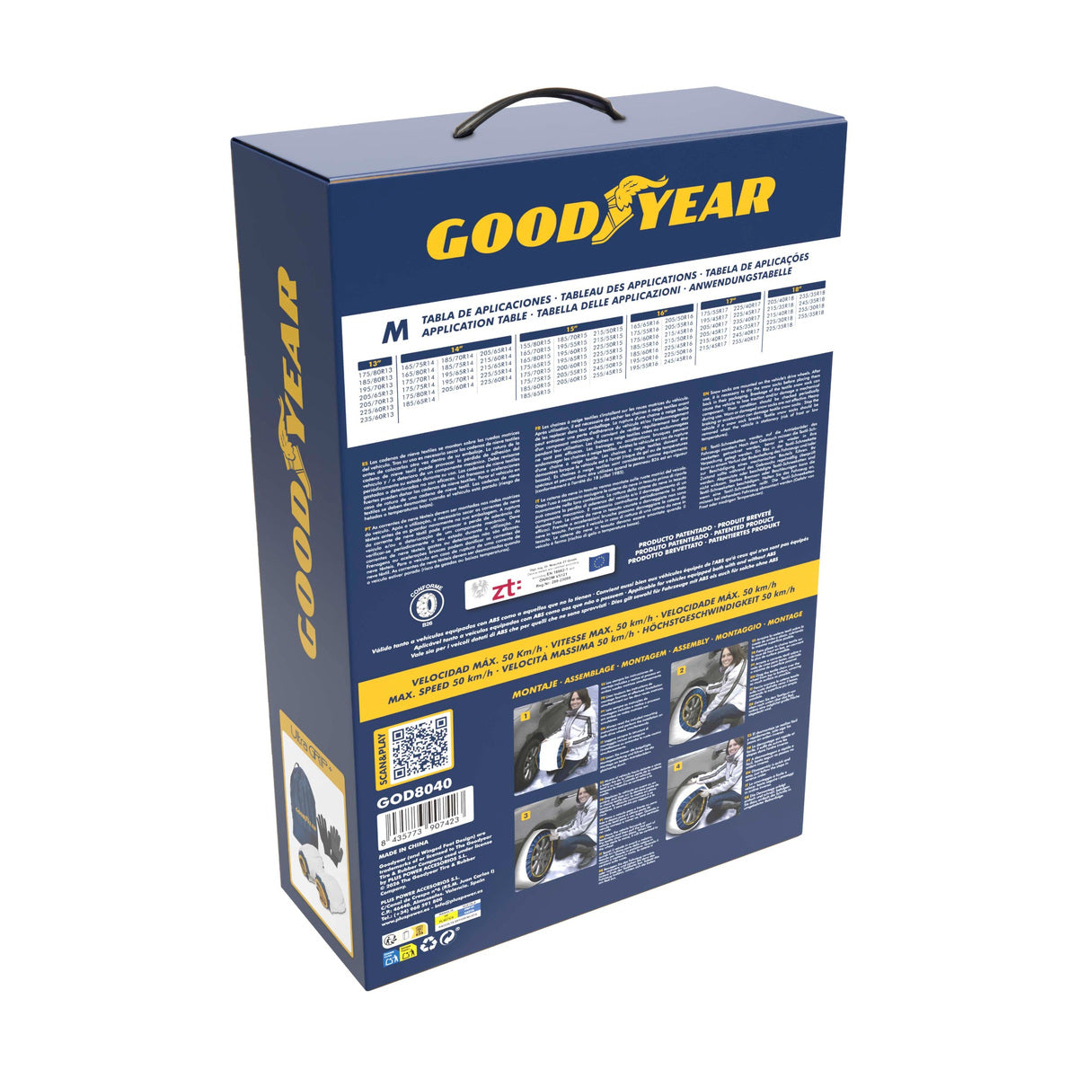 JEUX CHAUSSETTES NEIGE UTRAGRIP+ GOODYEAR TAILLE M