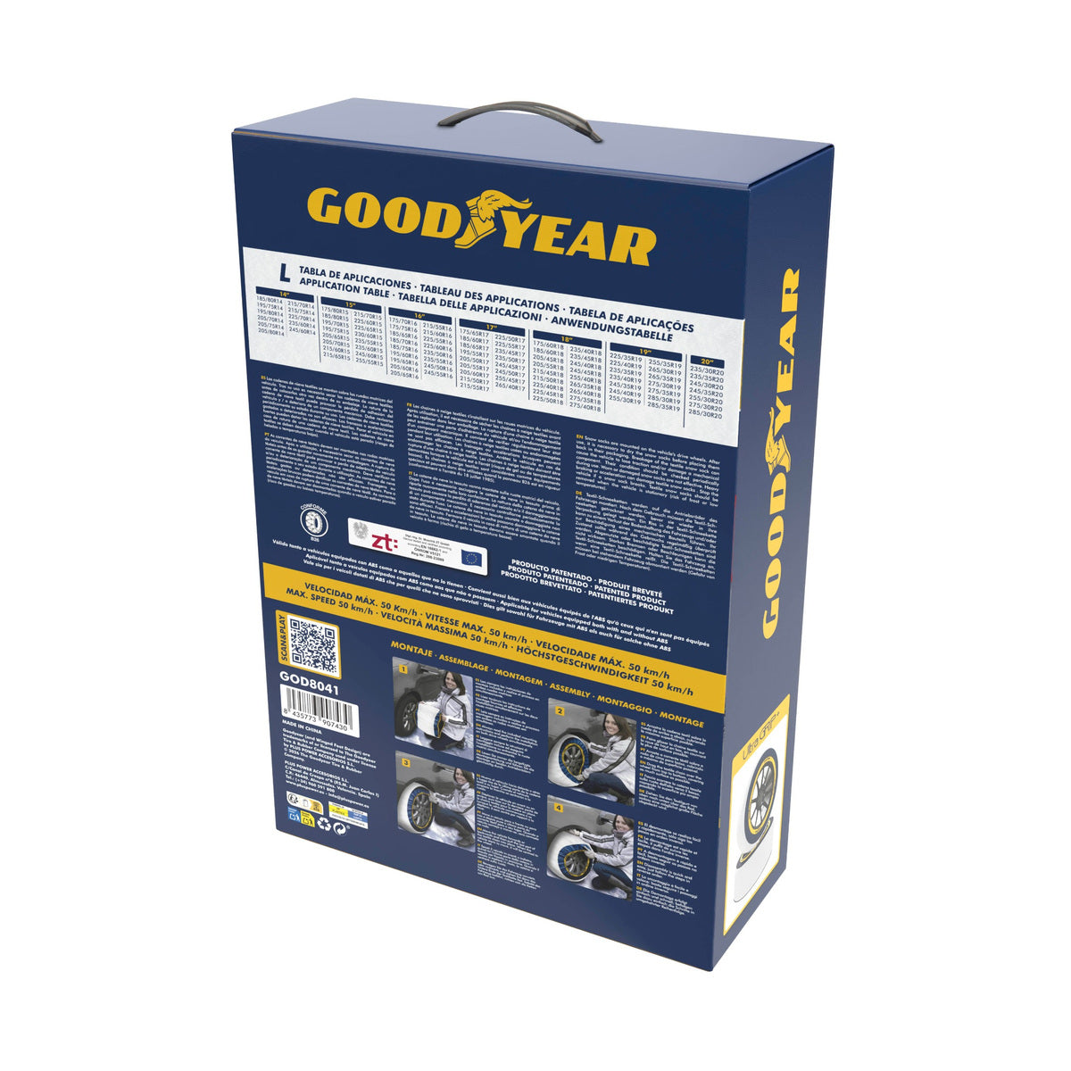 JEUX CHAUSSETTES NEIGE UTRAGRIP+ GOODYEAR TAILLE L