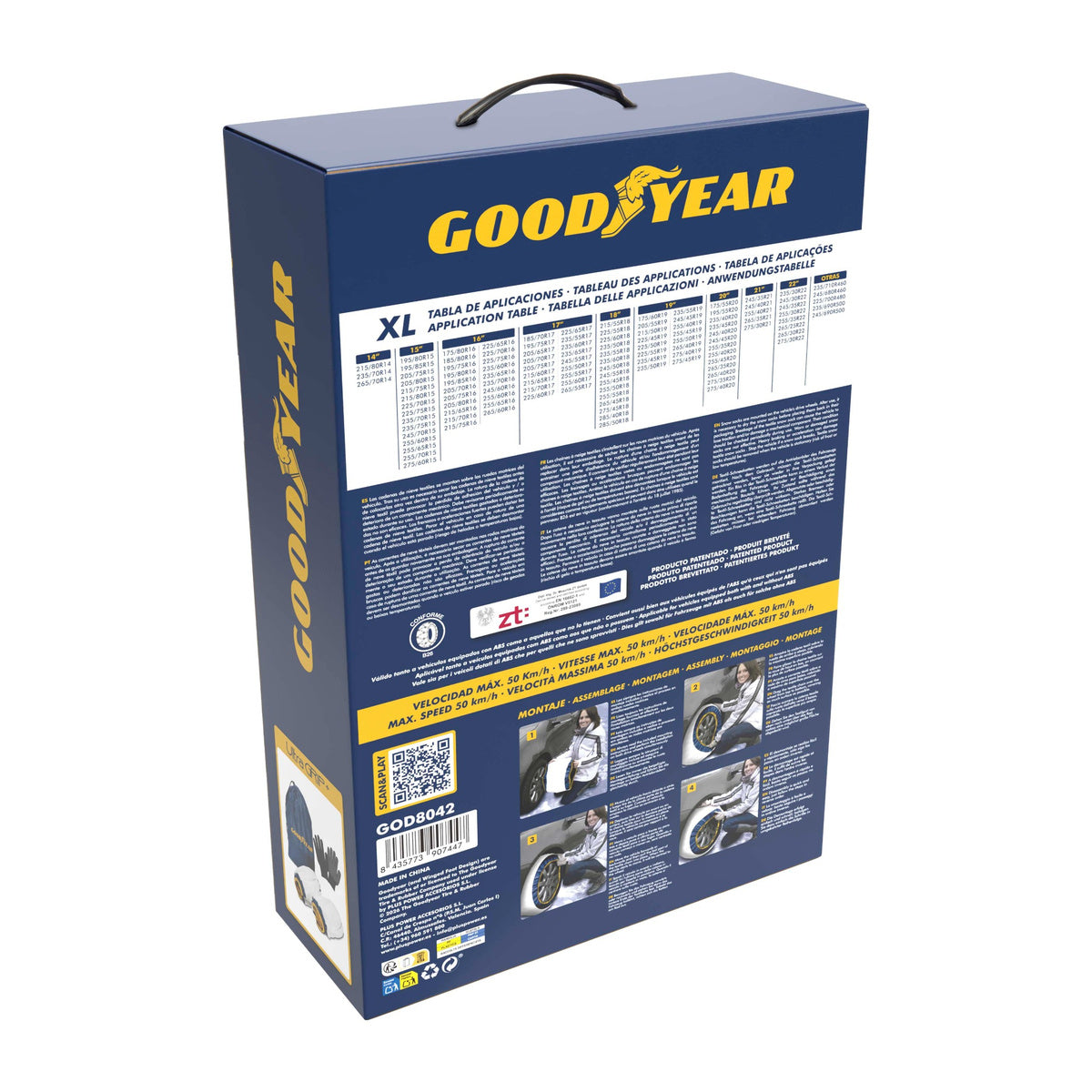 JEUX CHAUSSETTES NEIGE UTRAGRIP+ GOODYEAR TAILLE XL