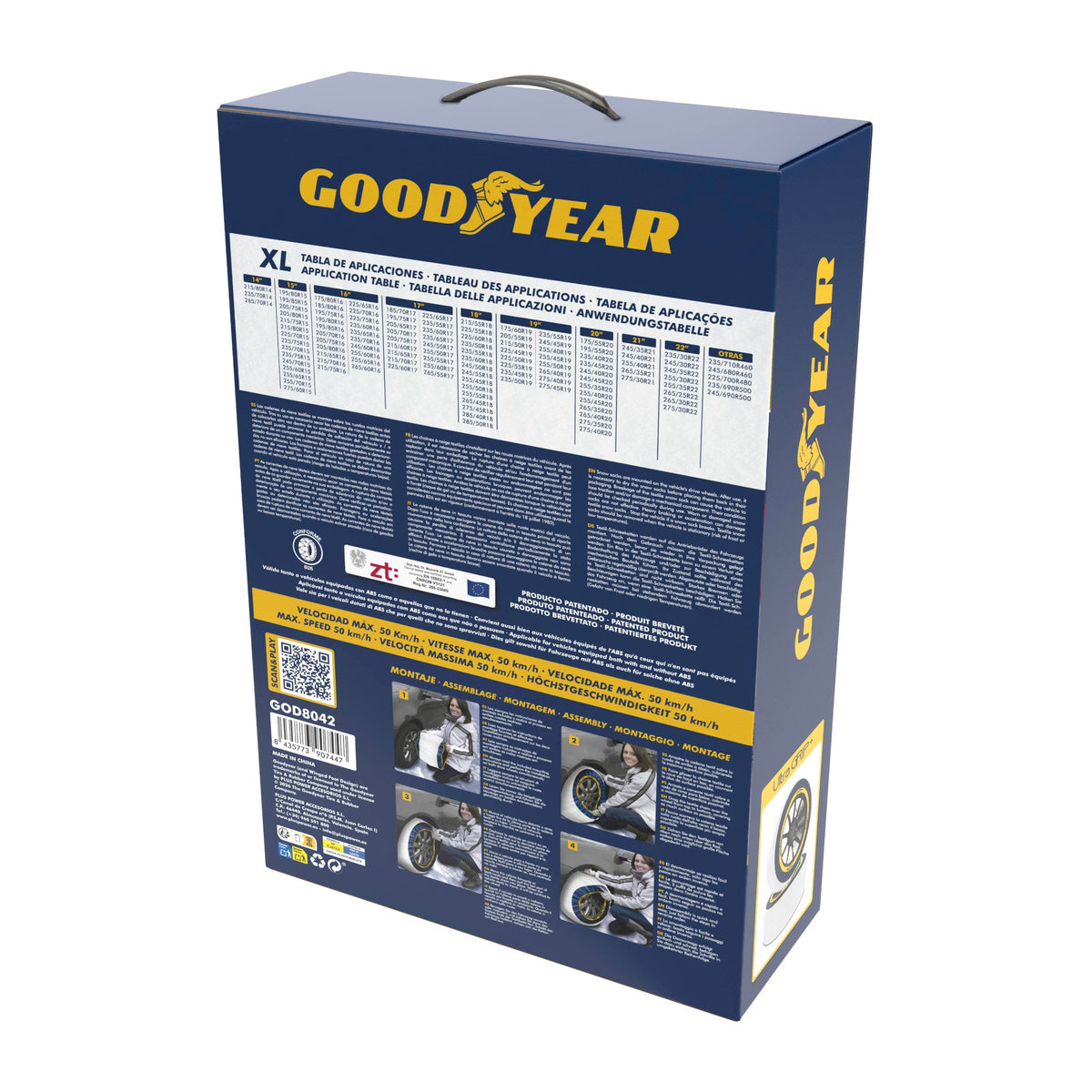 JEUX CHAUSSETTES NEIGE UTRAGRIP+ GOODYEAR TAILLE XL