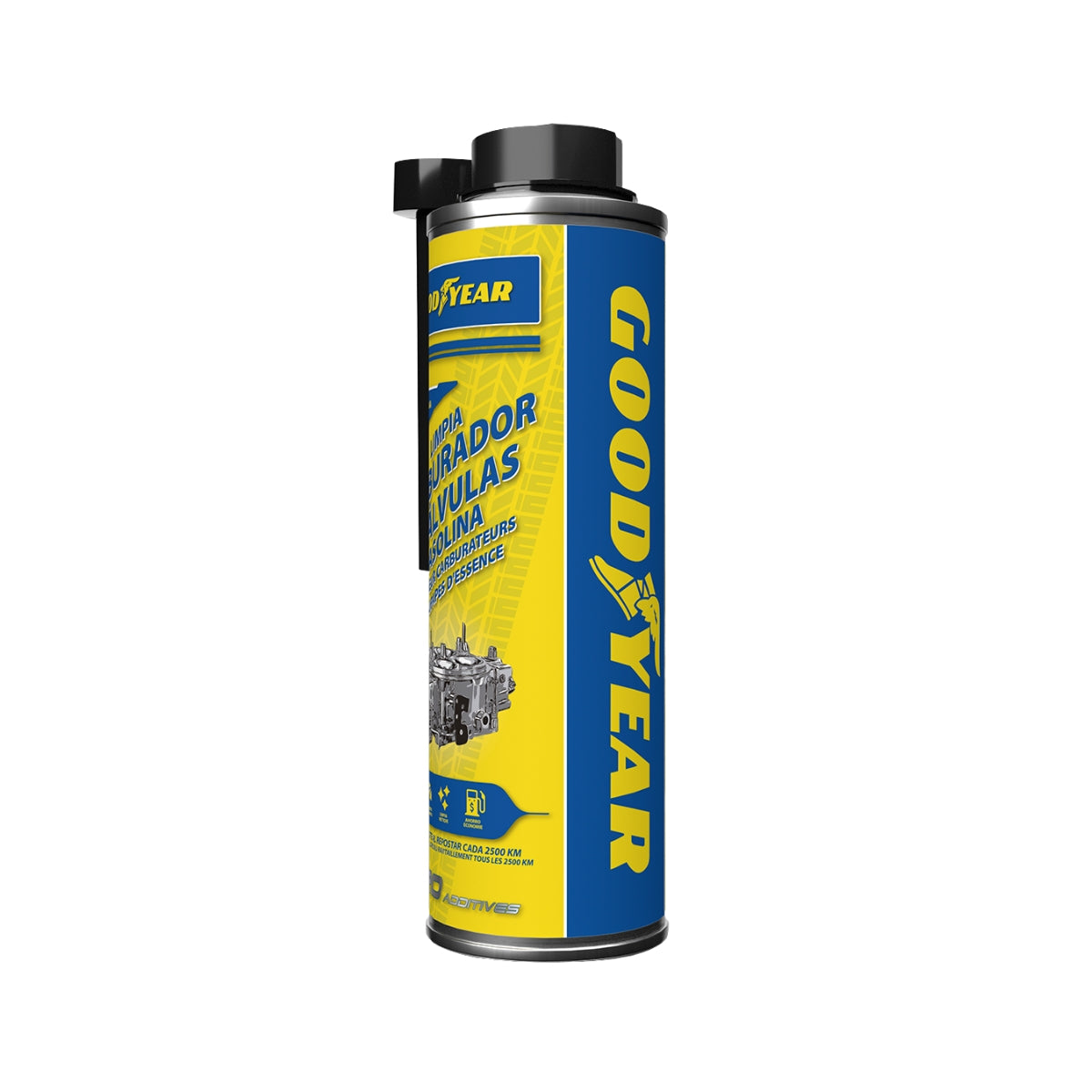 NETTOYANT CARBURATEUR ET SOUPAPES ESSENCE 300ML GOODYEAR