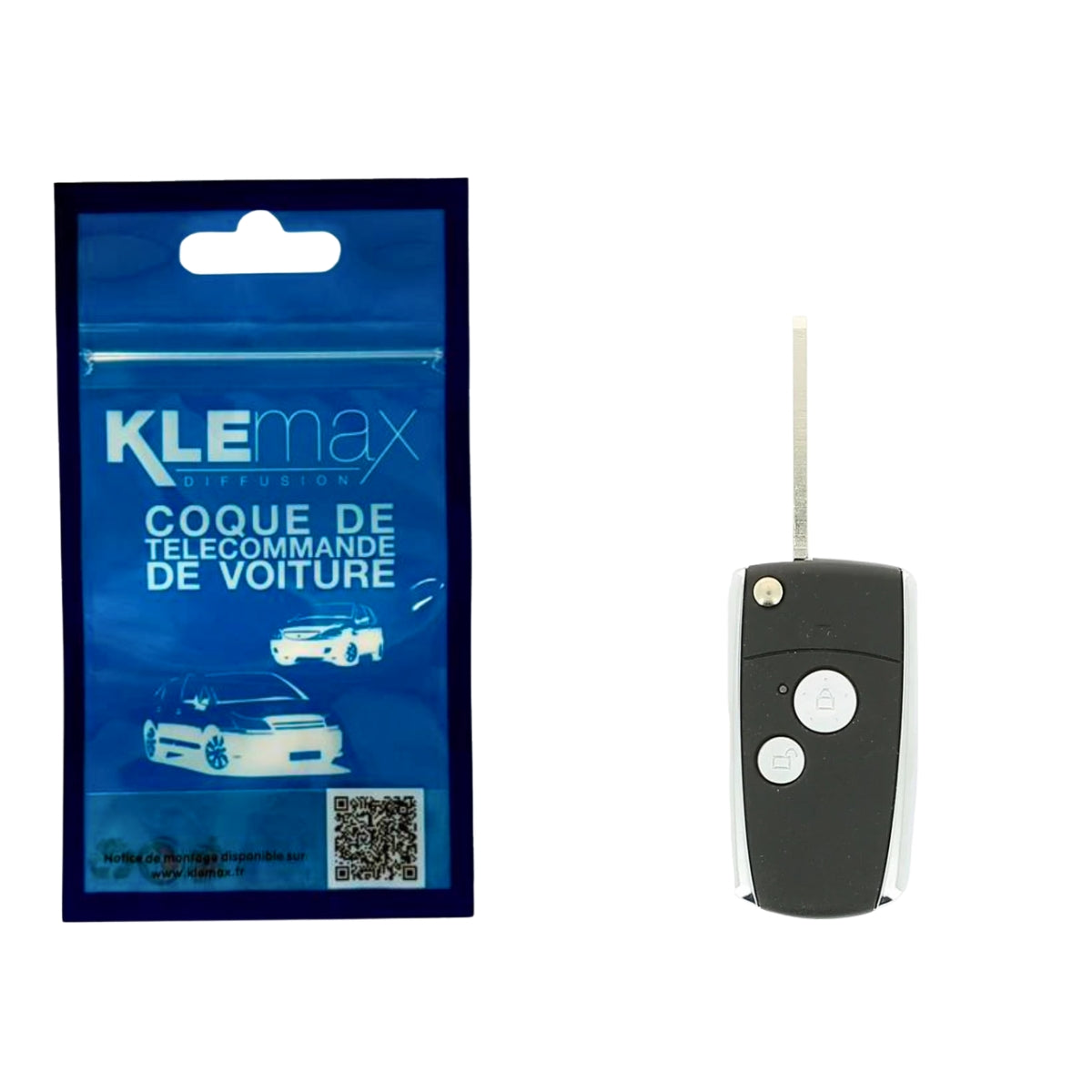 COQUE CLE ADAPTABLE HONDA 2 BOUTONS LAME FRAISEE RETRACTABLE 9MM
