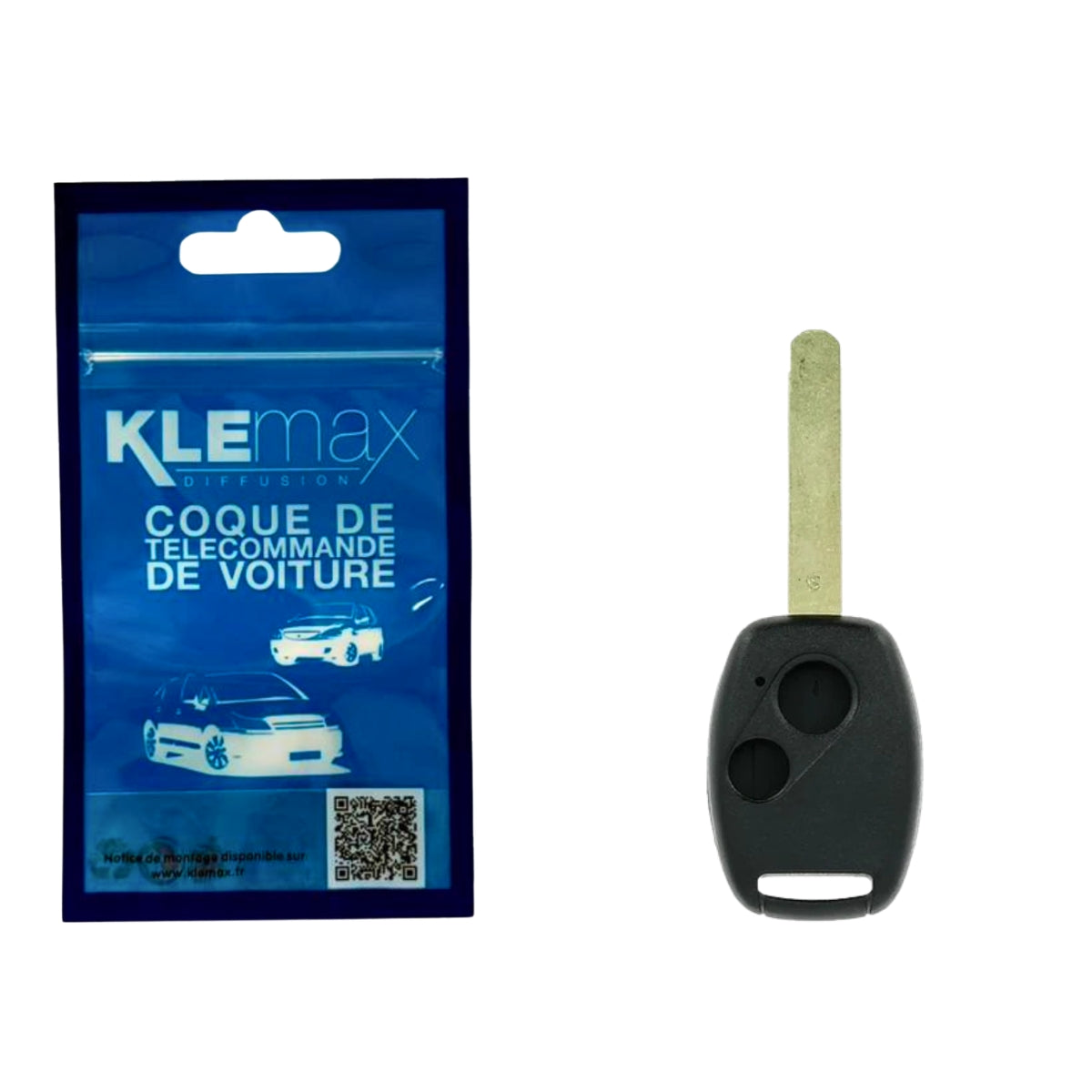 COQUE CLE ADAPTABLE HONDA 2 BOUTONS LAME FRAISEE FIXE 9MM