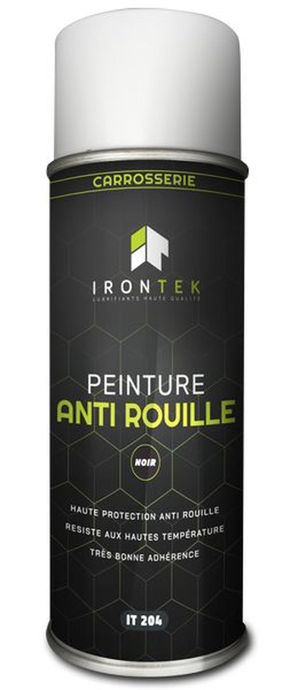 PEINTURE ANTIROUILLE NOIRE 400ML IRONTEK