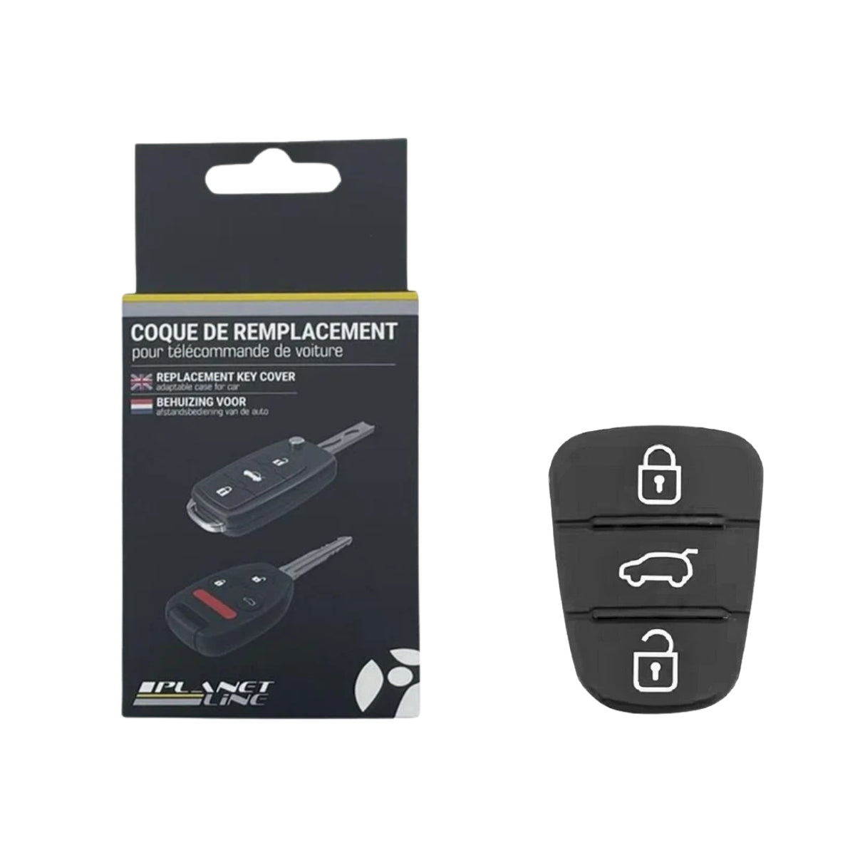 Boutons coques de clés