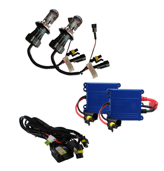 KIT HID H4 BI-XENON 6000K 12V 35W (MOTORISE)