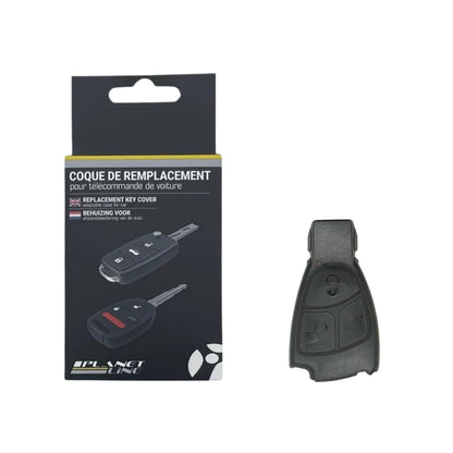 COQUE CLE ADAPTABLE POUR MERCEDES 3 BOUTONS LAME FRAISEE SECOURS KEYSKAR