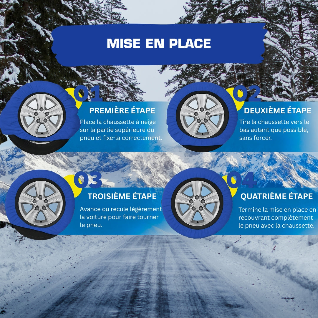 CHAUSSETTES NEIGE TEXTILE SPARCO (X2) TAILLE XXL