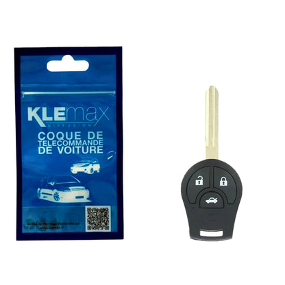 COQUE CLE ADAPTABLE NISSAN 3 BOUTONS LAME CRANTEE FIXE