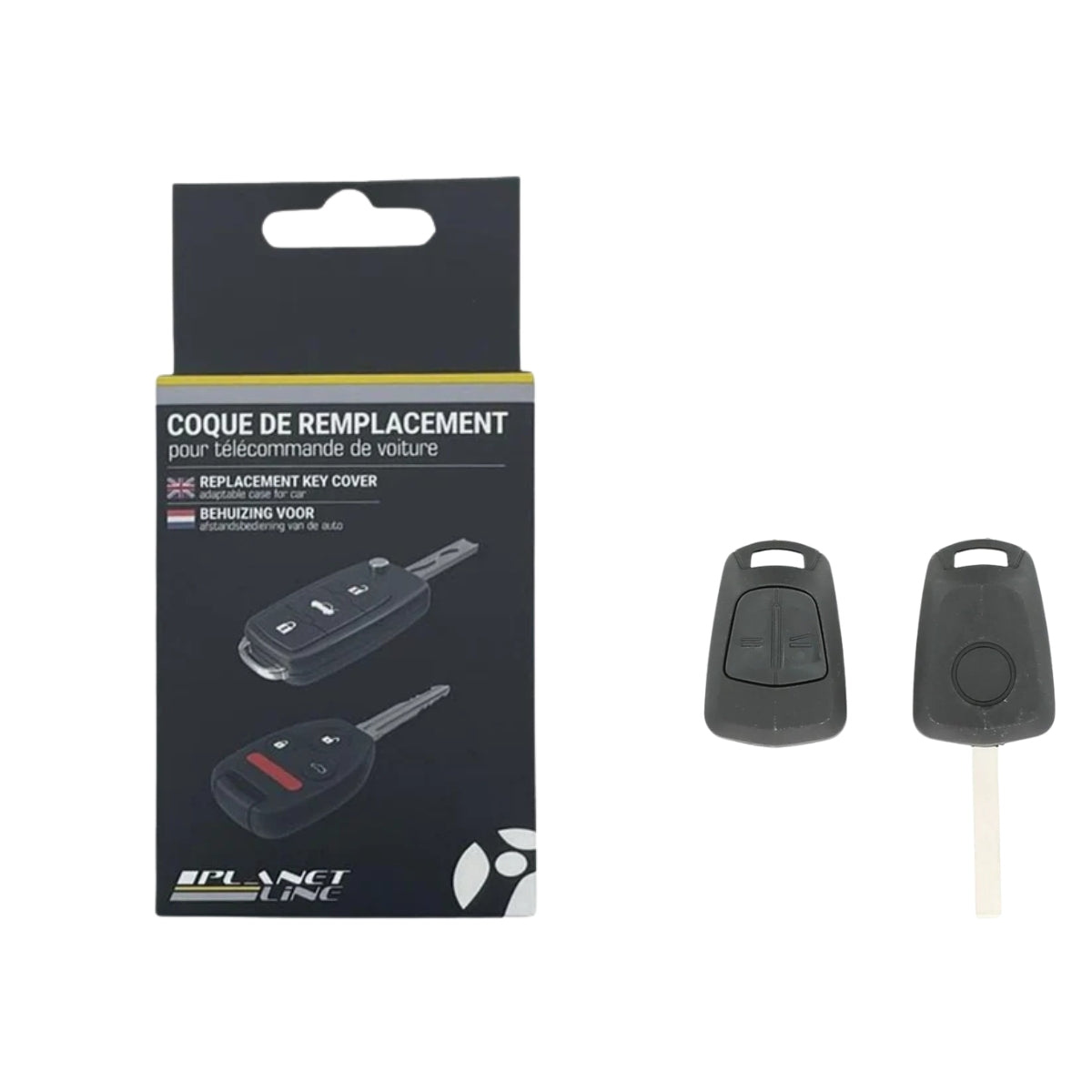 COQUE CLE ADAPTABLE POUR OPEL 2 BOUTONS LAME FRAISEE KEYSKAR