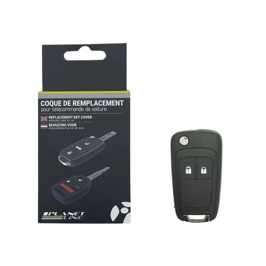 COQUE CLE ADAPTABLE POUR OPEL 2 BOUTONS LAME FRAISEE KEYSKAR