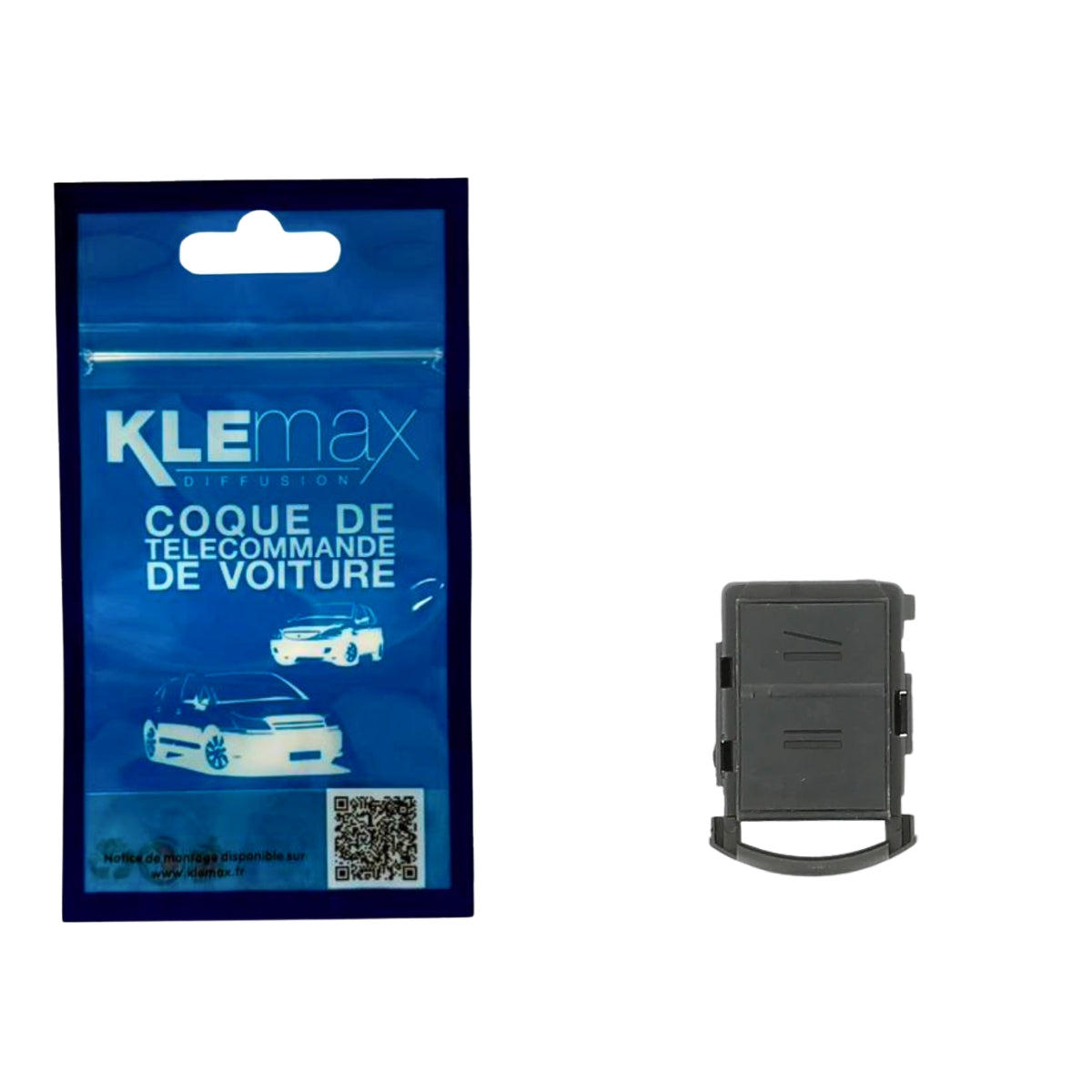 COQUE CLE ADAPTABLE OPEL 2 BOUTONS LAME CRANTEE FIXE