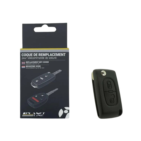 COQUE CLE ADAPTABLE POUR PEUGEOT CE0523 2 BOUTONS  KEYSKAR