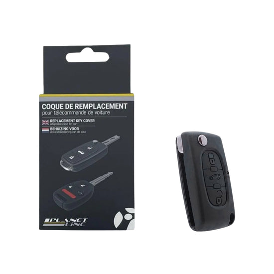 COQUE CLE ADAPTABLE POUR PEUGEOT CE0536 3 BOUTONS  KEYSKAR