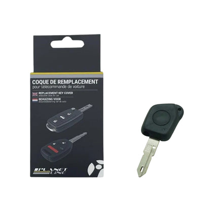 COQUE CLE ADAPTABLE POUR PSA 1 BOUTON LAME CRANTEE KEYSKAR