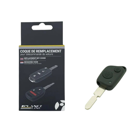 COQUE CLE ADAPTABLE POUR PSA 2 BOUTONS LAME FRAISEE KEYSKAR