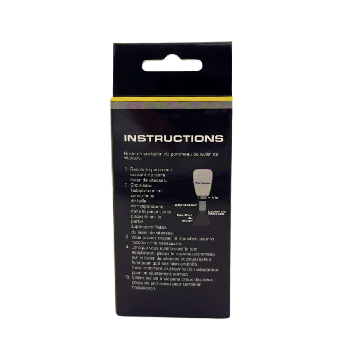 POMMEAU SIMILI CUIR NOIR (HORS BAGUE MARCHE AR)