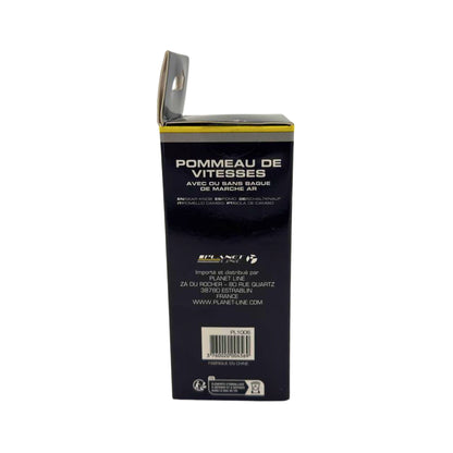 POMMEAU CUIR NOIR ROND BAGUE MARCHE AR + 3 PASTILLES DE VITESSES