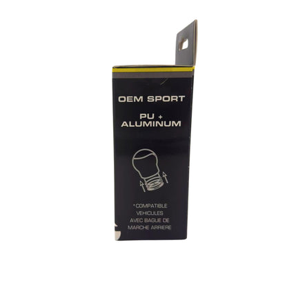 POMMEAU CUIR NOIR BAGUE MARCHE AR + 3 PASTILLES DE VITESSES
