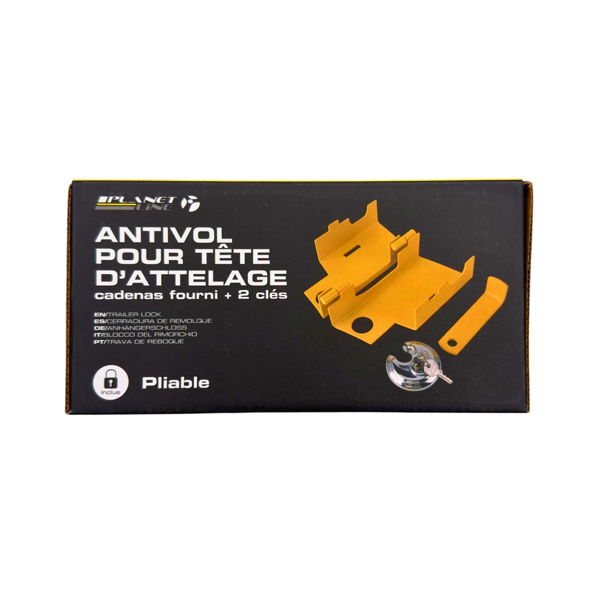 ANTIVOL REMORQUE POUR TETE D'ATTELAGE (AVEC LE CADENAS)